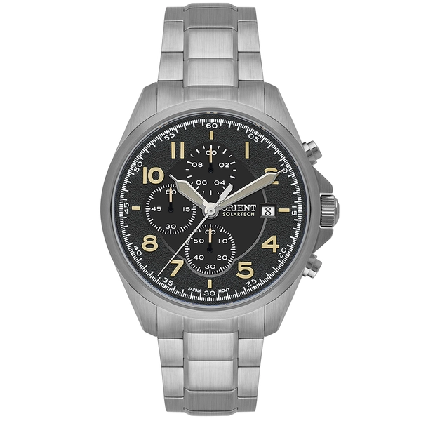 Orient Solartech Cronografo Sports Land MBSSC302 preto