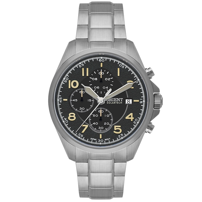 Orient Solartech Cronografo Sports Land MBSSC302 preto