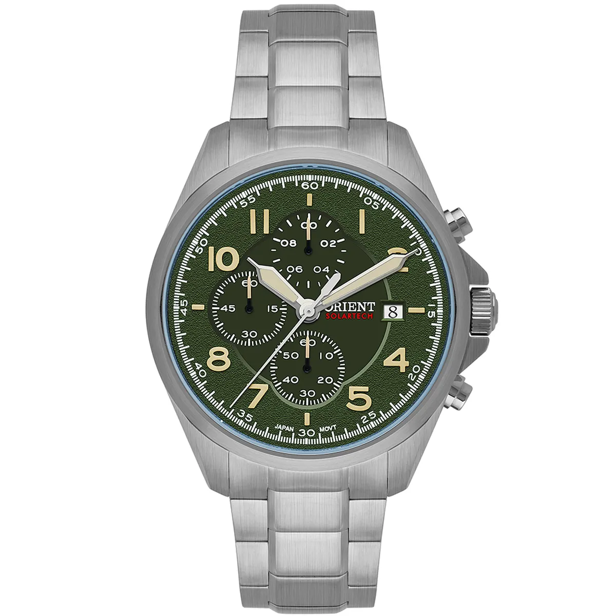 Relógio Orient SolarTech Cronógrafo MBSSC302 E2SX Safira Original