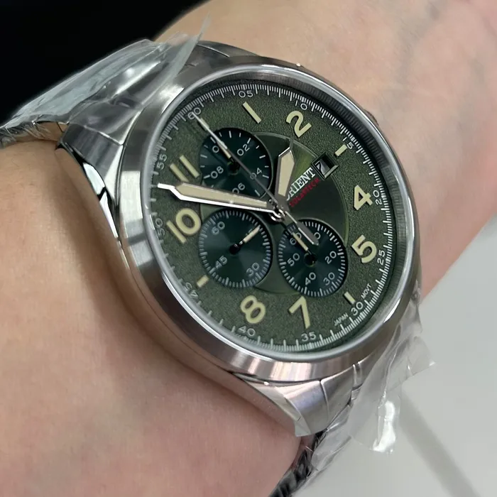 Relógio Orient SolarTech Cronógrafo MBSSC302 E2SX Safira Original | Taniguchi Relógios