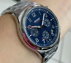 Orient Solartech Cronografo Sports Land MBSSC290 azul - imagem 3