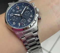 Orient Solartech Cronografo Sports Land MBSSC290 azul - imagem 5