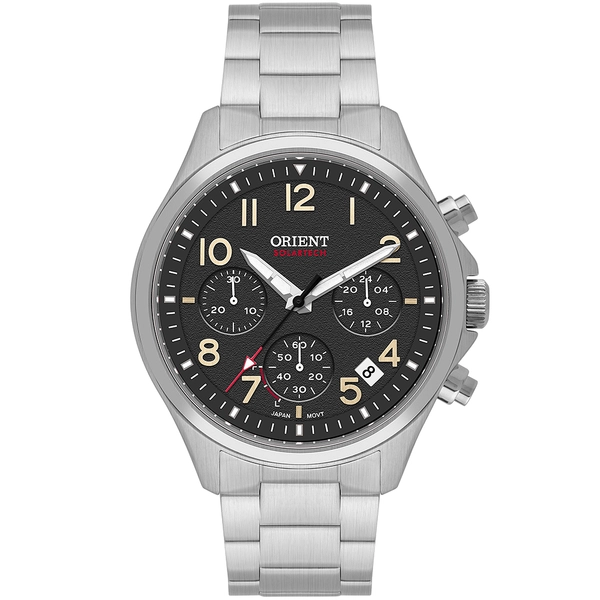 Orient Solartech Cronografo Sports Land MBSSC290 preto