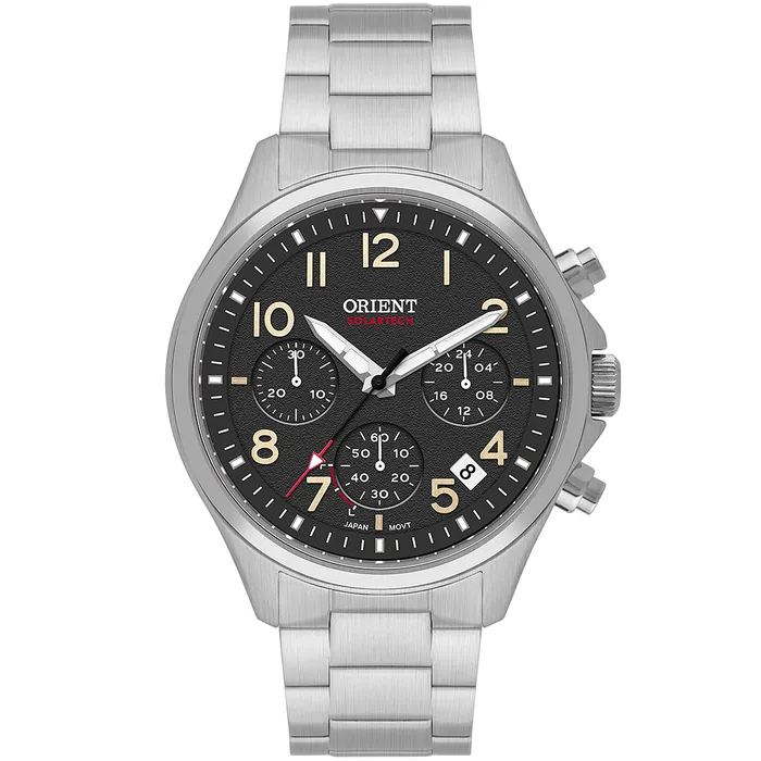 Orient Solartech Cronografo Sports Land MBSSC290 Preto