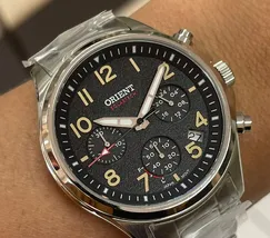 Orient Solartech Cronografo Sports Land MBSSC290 Preto - imagem 1