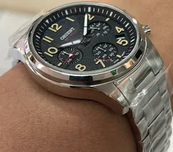 Orient Solartech Cronografo Sports Land MBSSC290 Preto - imagem 3