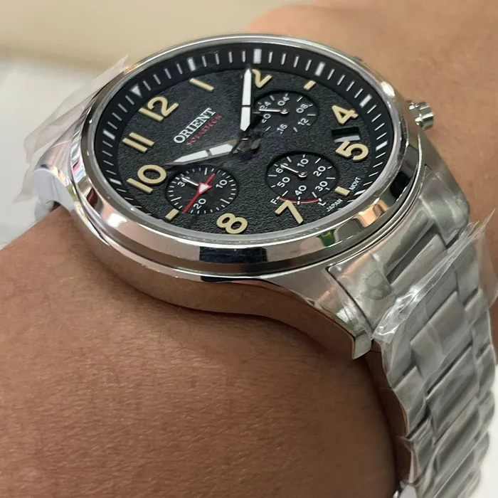 Orient Solartech Cronografo Sports Land MBSSC290 Preto