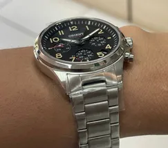 Orient Solartech Cronografo Sports Land MBSSC290 Preto - imagem 5