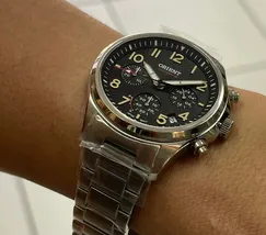 Orient Solartech Cronografo Sports Land MBSSC290 Preto - imagem 4