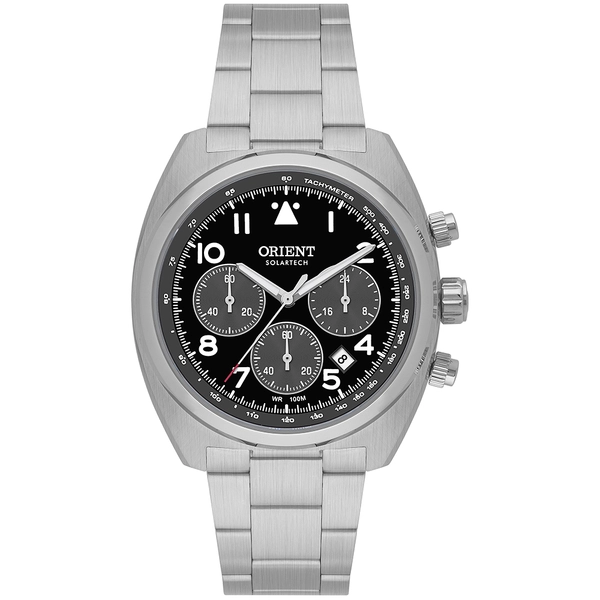 Orient Solartech Cronografo Elite Pilot MBSSC297 preto