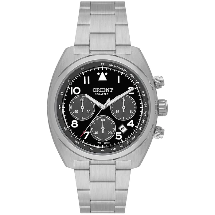 Orient Solartech Cronografo Elite Pilot MBSSC297 preto
