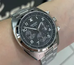 Orient Solartech Cronografo Elite Pilot MBSSC297 preto - imagem 4