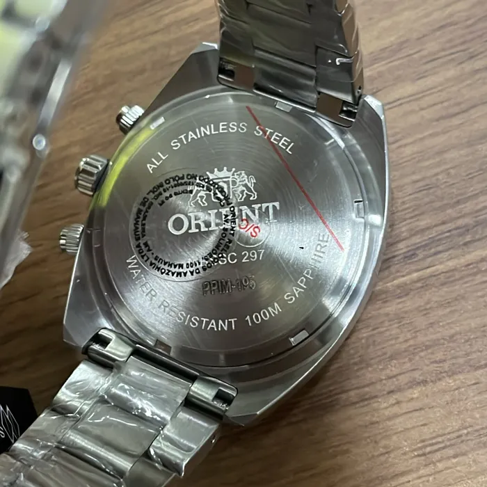 Orient Solartech Cronografo Elite Pilot MBSSC297 preto