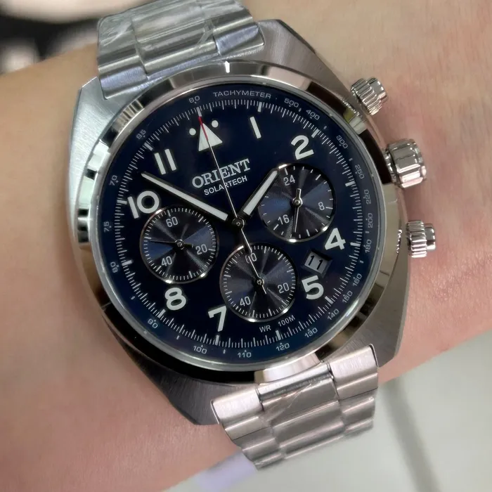 Orient Solartech Cronografo Elite Pilot MBSSC297 azul