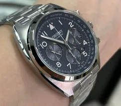 Orient Solartech Cronografo Elite Pilot MBSSC297 azul - imagem 3