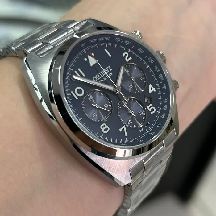 Orient Solartech Cronografo Elite Pilot MBSSC297 azul