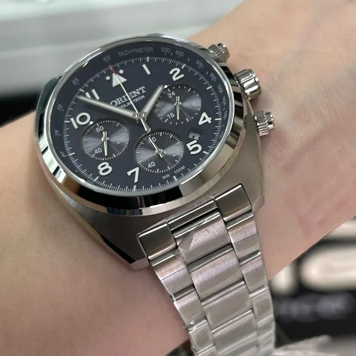 Orient Solartech Cronografo Elite Pilot MBSSC297 azul