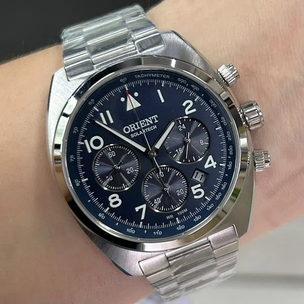 Orient Solartech Cronografo Elite Pilot MBSSC297 azul