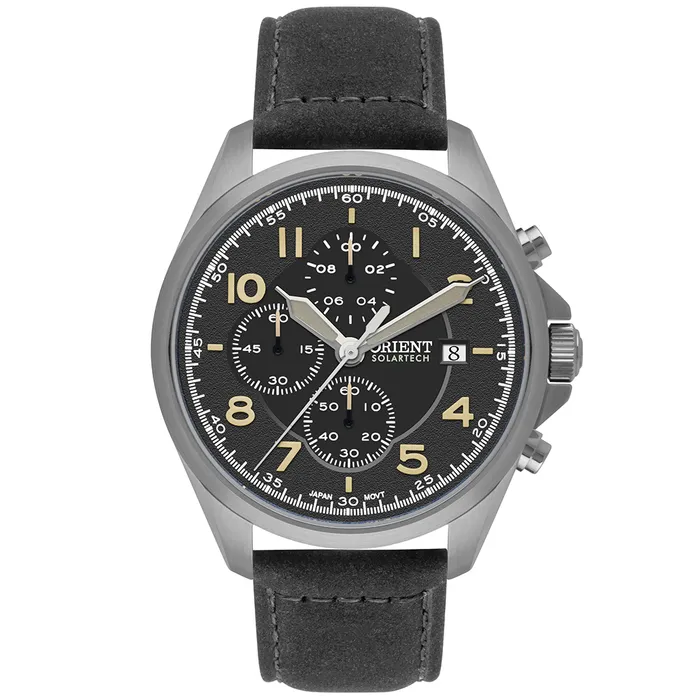 Relógio Orient Solartech Cronógrafo MBSCC071 Preto | Taniguchi Relógios