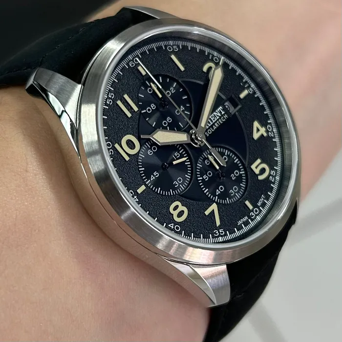 Relógio Orient Solartech Cronógrafo MBSCC071 Preto | Taniguchi Relógios