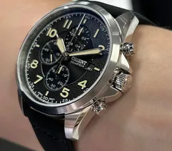 Relógio Orient Solartech Cronógrafo MBSCC071 Preto | Taniguchi Relógios - imagem 4