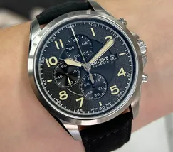 Orient Solartech Cronografo Sports Land MBSCC071 preto - imagem 6