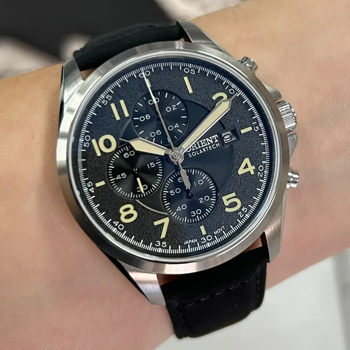 Relógio Orient Solartech Cronógrafo MBSCC071 Preto | Taniguchi Relógios