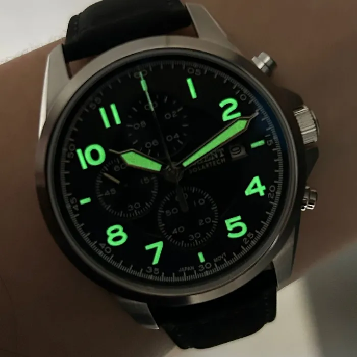 Orient Solartech Cronografo Sports Land MBSCC071 preto