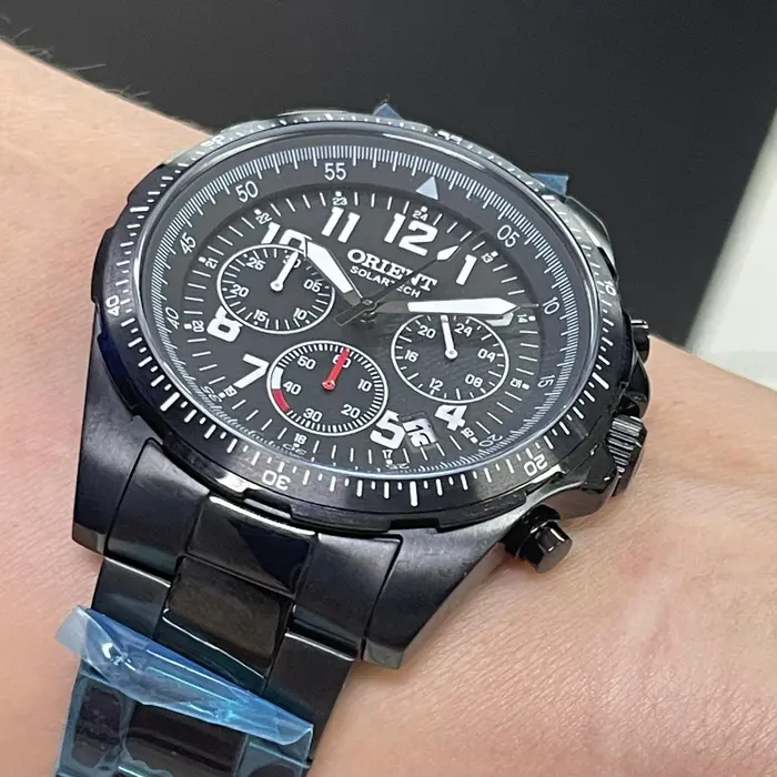 Orient Solartech Cronografo Sports Pilot MPSSC032 preto