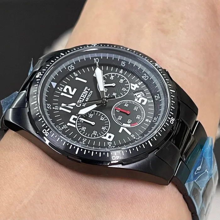 Relógio Orient Solartech Cronógrafo Sports Pilot MPSSC032 Preto | Taniguchi Relógios