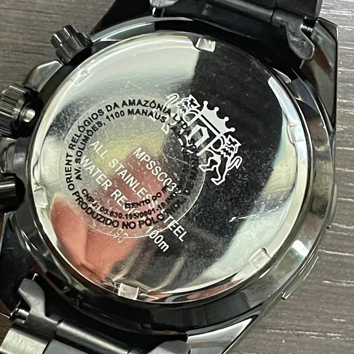 Relógio Orient Solartech Cronógrafo Sports Pilot MPSSC032 Preto | Taniguchi Relógios