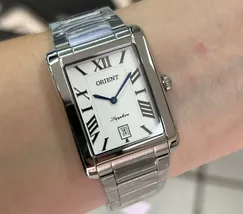 Orient Quartzo Eternal Classico "Tank" GBSS1058 branco - imagem 1