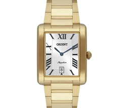 Orient Quartzo Eternal Classico "Tank" Dourado GGSS1021 branco - imagem 2