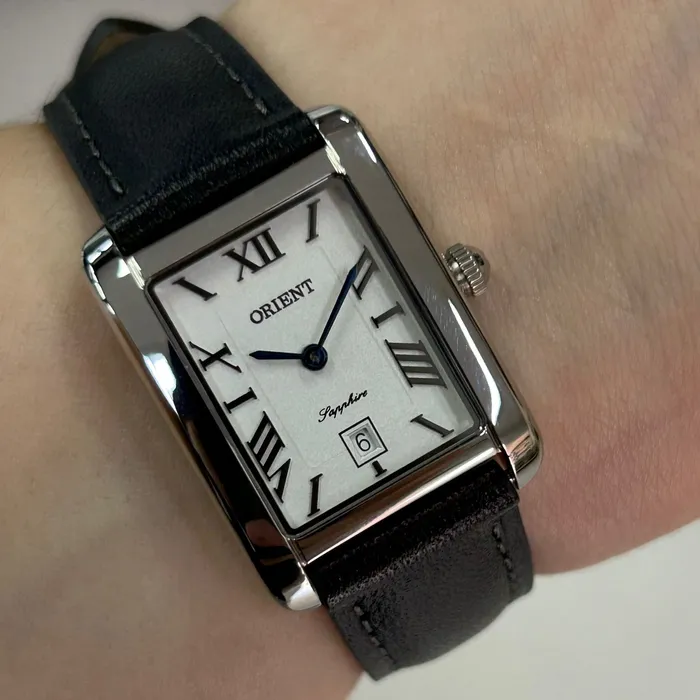 Relógio Orient Quartzo Eternal Feminino "Tank" LBSC1009 branco