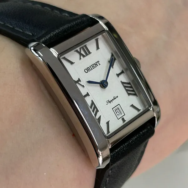 Orient Quartzo Eternal Feminino "Tank" LBSC1009 branco