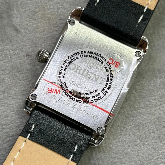 Relógio Orient Quartzo Eternal Feminino "Tank" LBSC1009 branco