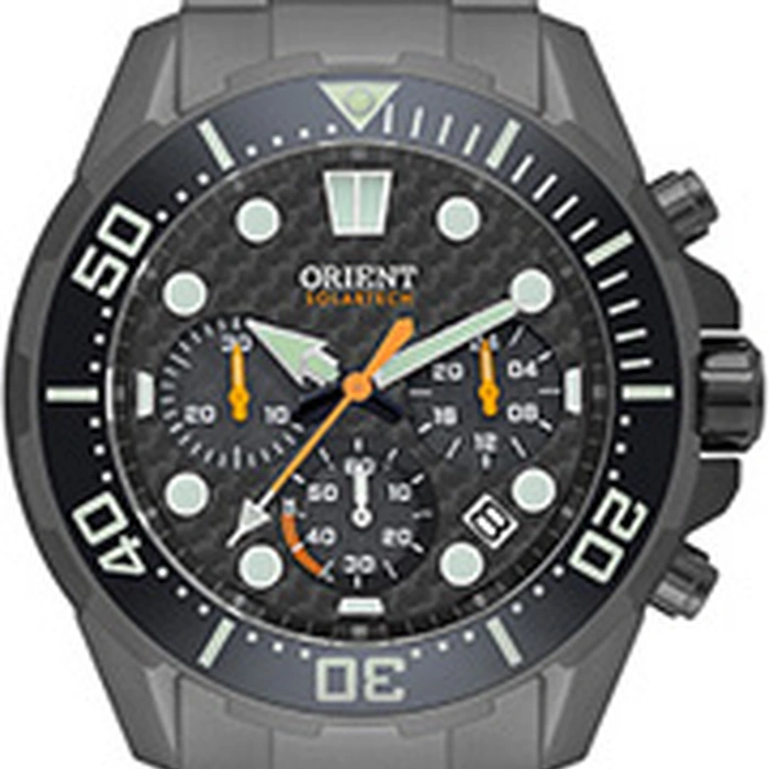Orient Solartech Cronografo Sports Sea IPBlack MYSSC016 Preto