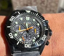 Orient Solartech Cronografo Sports Sea IPBlack MYSSC016 Preto - imagem 6