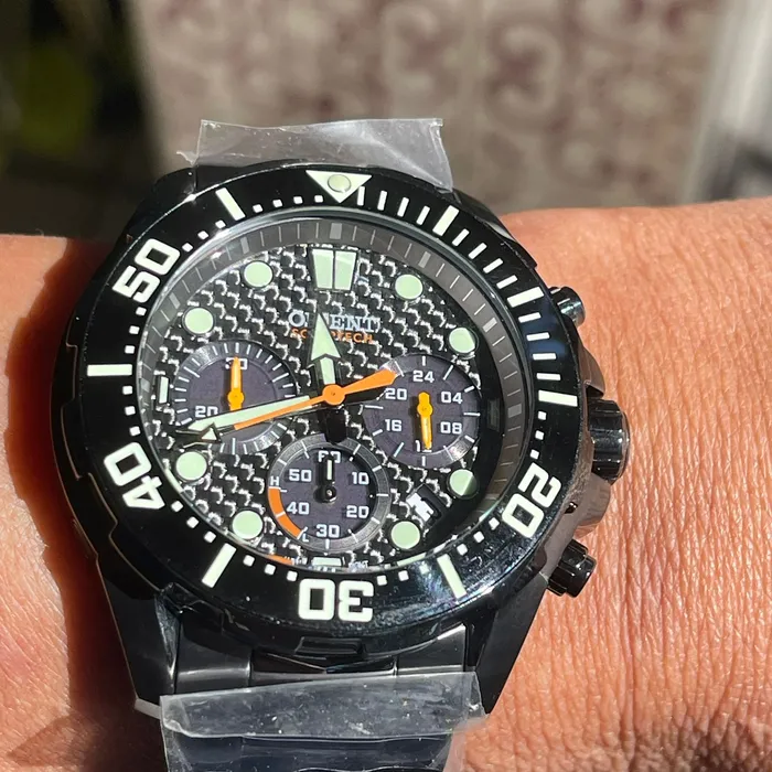 Orient Solartech Cronografo Sports Sea IPBlack MYSSC016 Preto