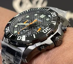 Orient Solartech Cronografo Sports Sea IPBlack MYSSC016 Preto - imagem 4