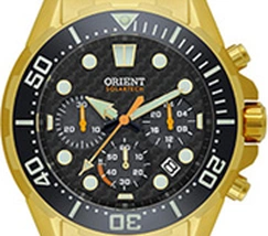 Orient Solartech Cronografo Sports Sea Dourado MGSSC057 preto - imagem 6