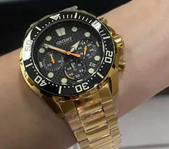 Orient Solartech Cronografo Sports Sea Dourado MGSSC057 preto - imagem 3