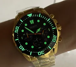 Orient Solartech Cronografo Sports Sea Dourado MGSSC057 preto - imagem 2