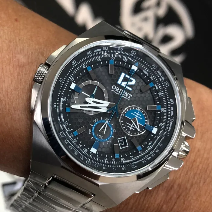 Orient Flytech Cronografo Solar Pilot MBTTC017 Titaniun