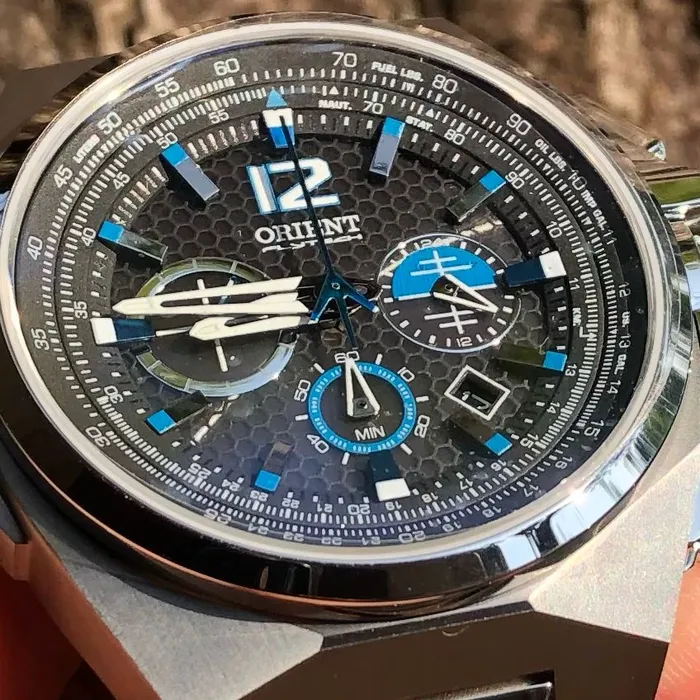 Orient Flytech Cronografo Solar Pilot MBTTC017 Titaniun