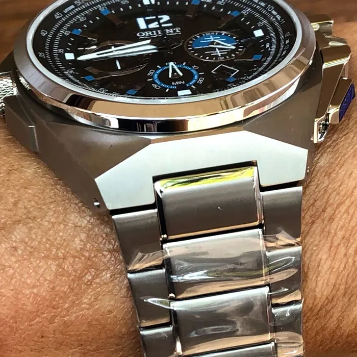 Orient Flytech Cronografo Solar Pilot MBTTC017 Titaniun