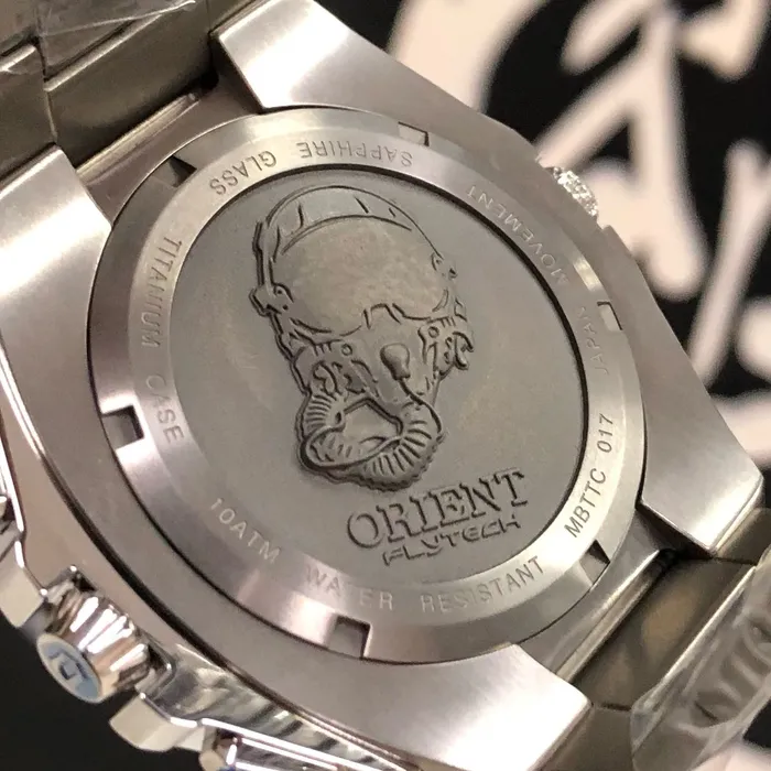 Orient Flytech Cronografo Solar Pilot MBTTC017 Titaniun