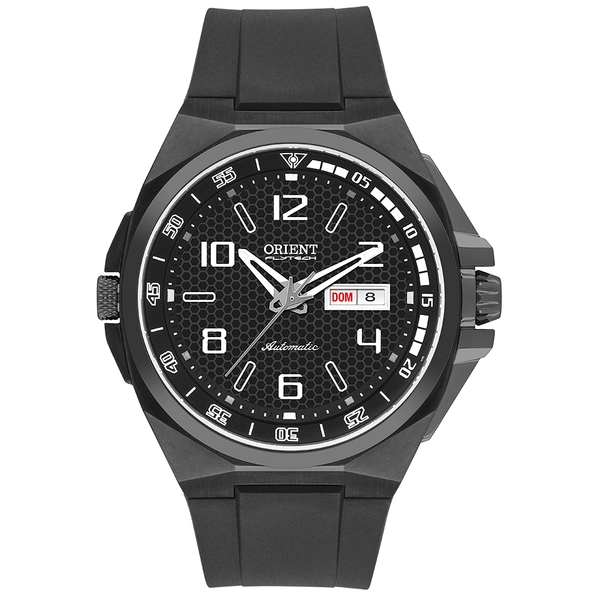 Orient Flytech Automático Titanium IPBlack Pilot F49PP033 Preto