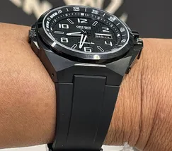 Orient Flytech Automático Titanium IPBlack Pilot F49PP033 Preto - imagem 5