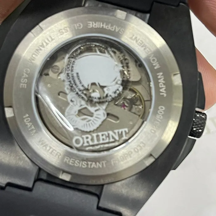 Orient Flytech Automático Titanium IPBlack Pilot F49PP033 Preto